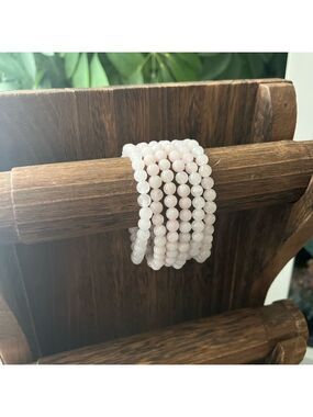 Lavender rose quartz bracelet